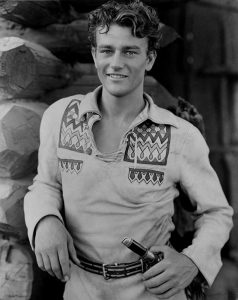 Young John Wayne, aged 23, made his mark in Hollywood in 1930.
