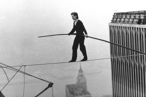 Tightrope walker crossed Twin Towers on a high wire!