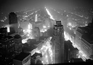 Auto industry boomed in Detroit in 1940s.