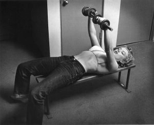 26-Year-Old Marilyn Monroe working out, 1952. 