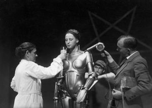 Brigitte Helm's 1st role - iconic robotic Maria in Metropolis movie.